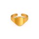 Demi Fine 18K Gold Plated Adjustable Minimal Band Ring